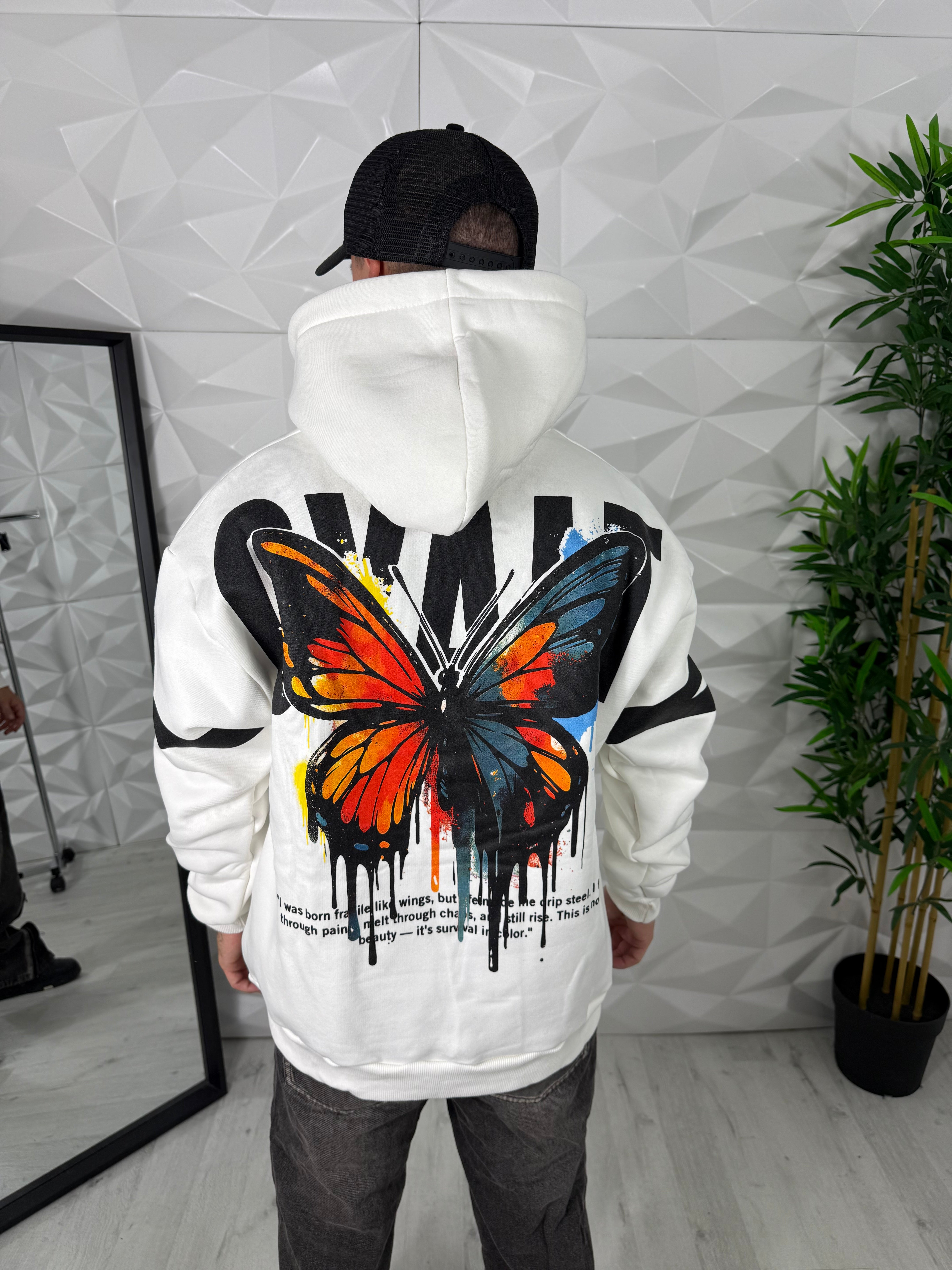 FELPA COLORFUL BUTTERFLY