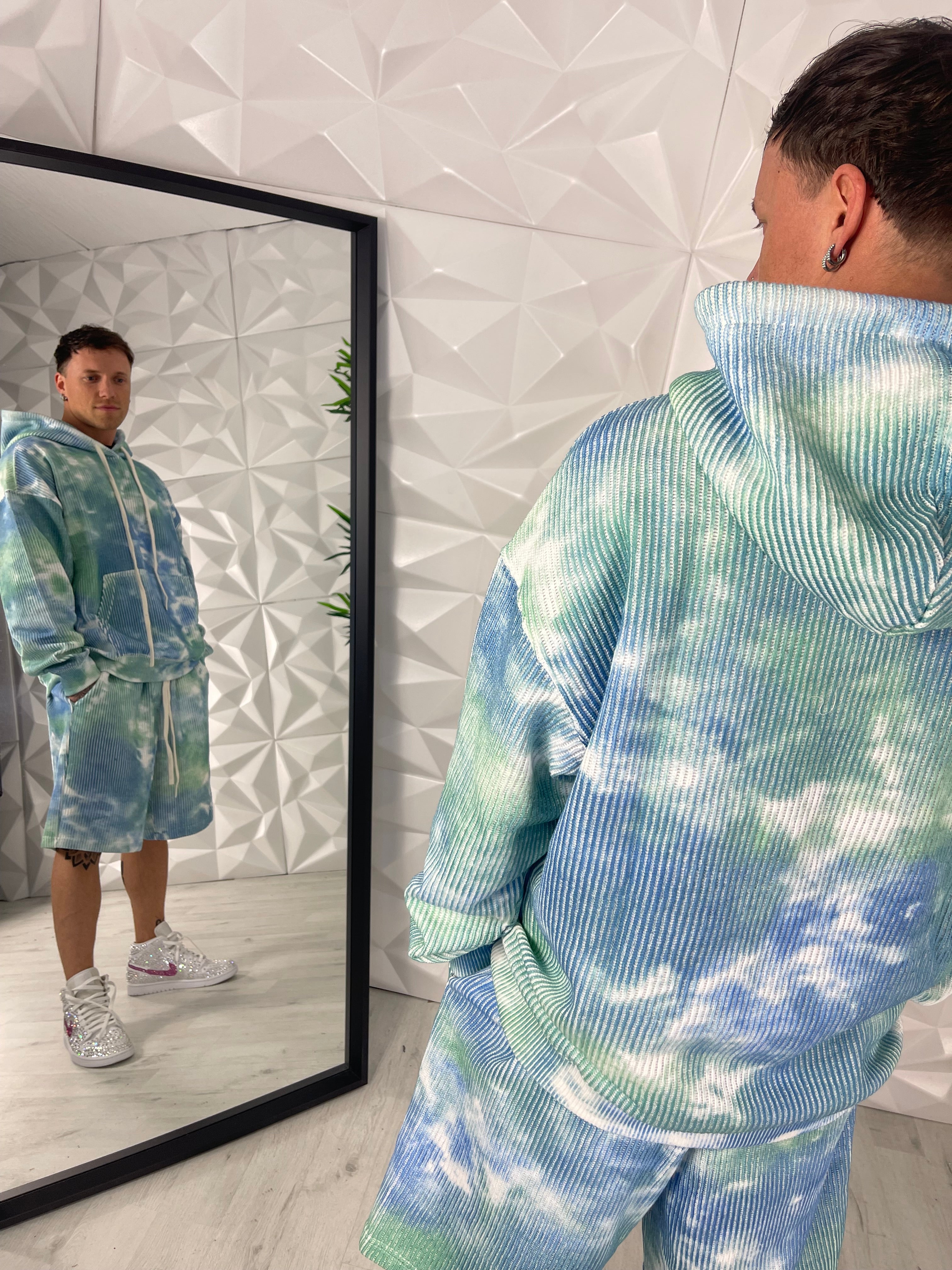 COORDINATO MULTICOLOR BLU