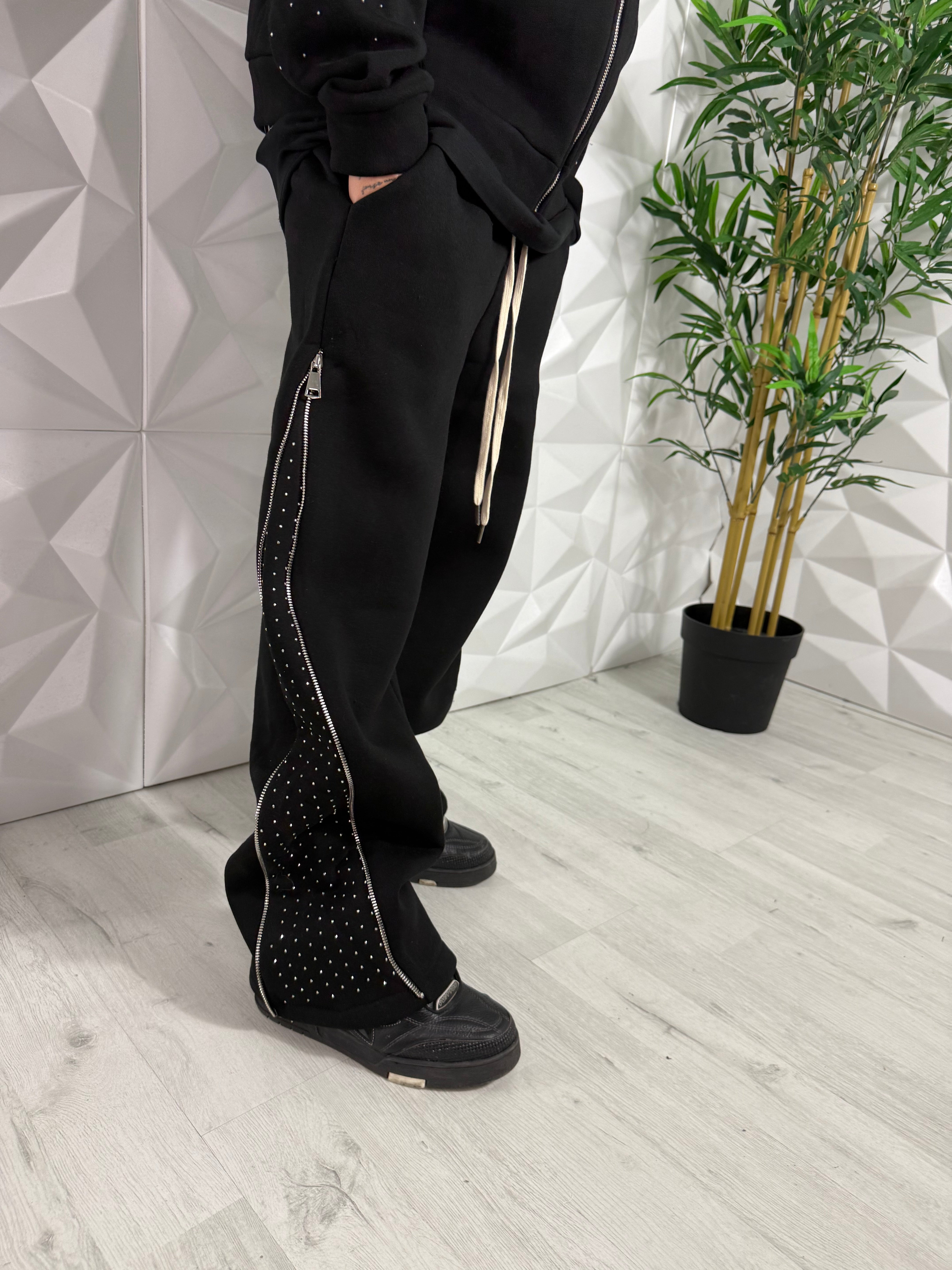 PANTALONE TUTA ZIP DIAMOND