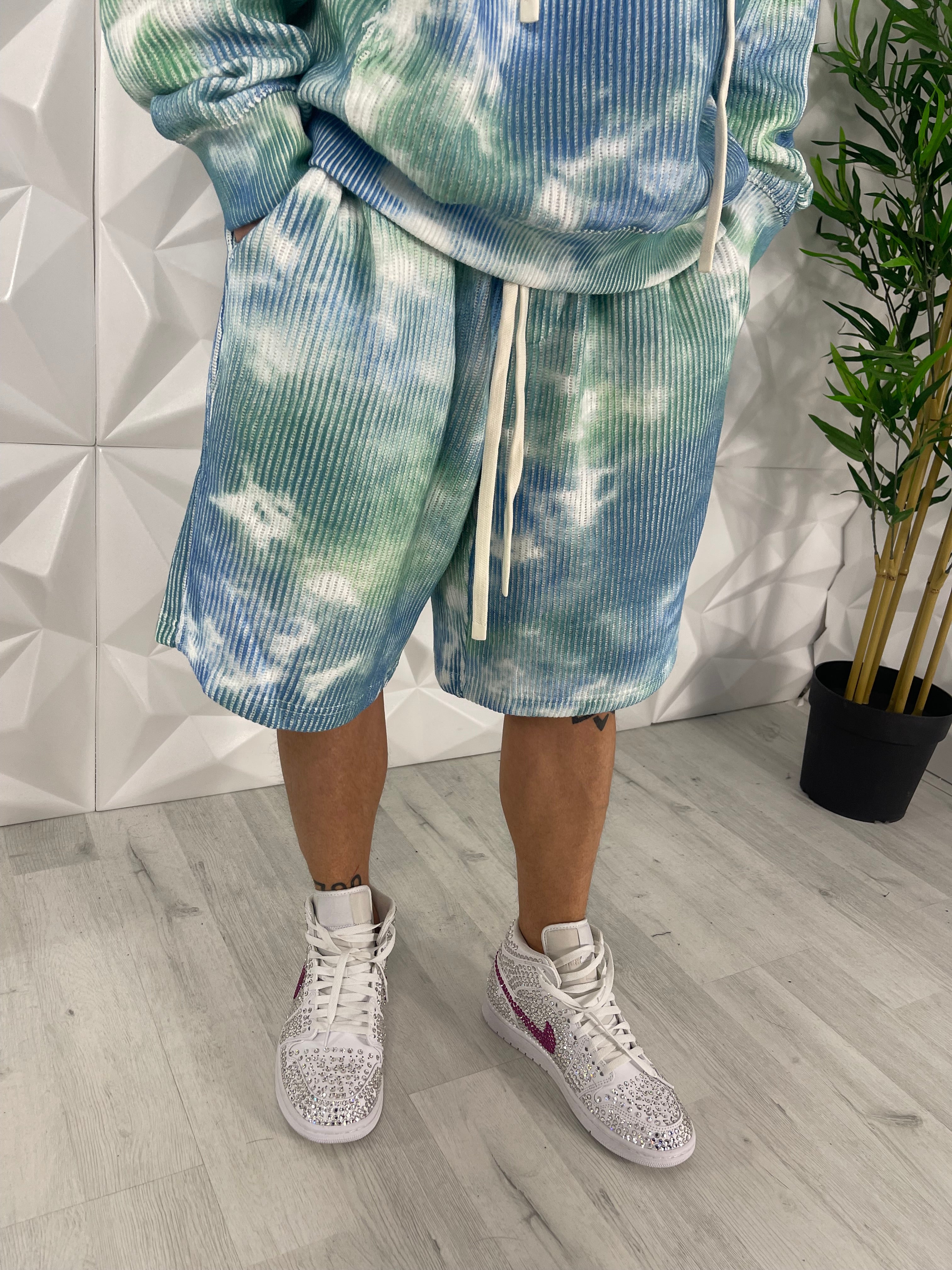 COORDINATO MULTICOLOR BLU