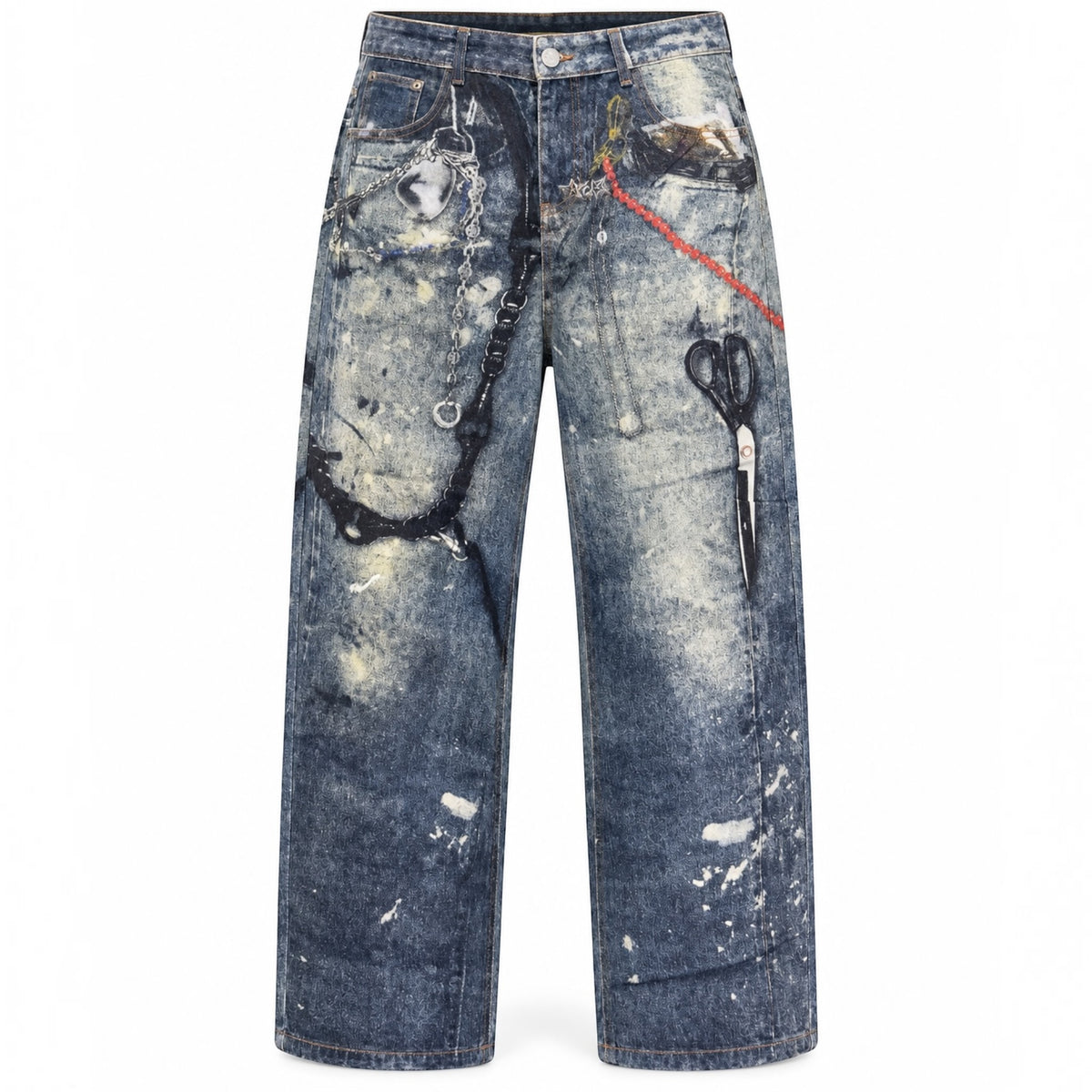 JEANS CHAIN BLU