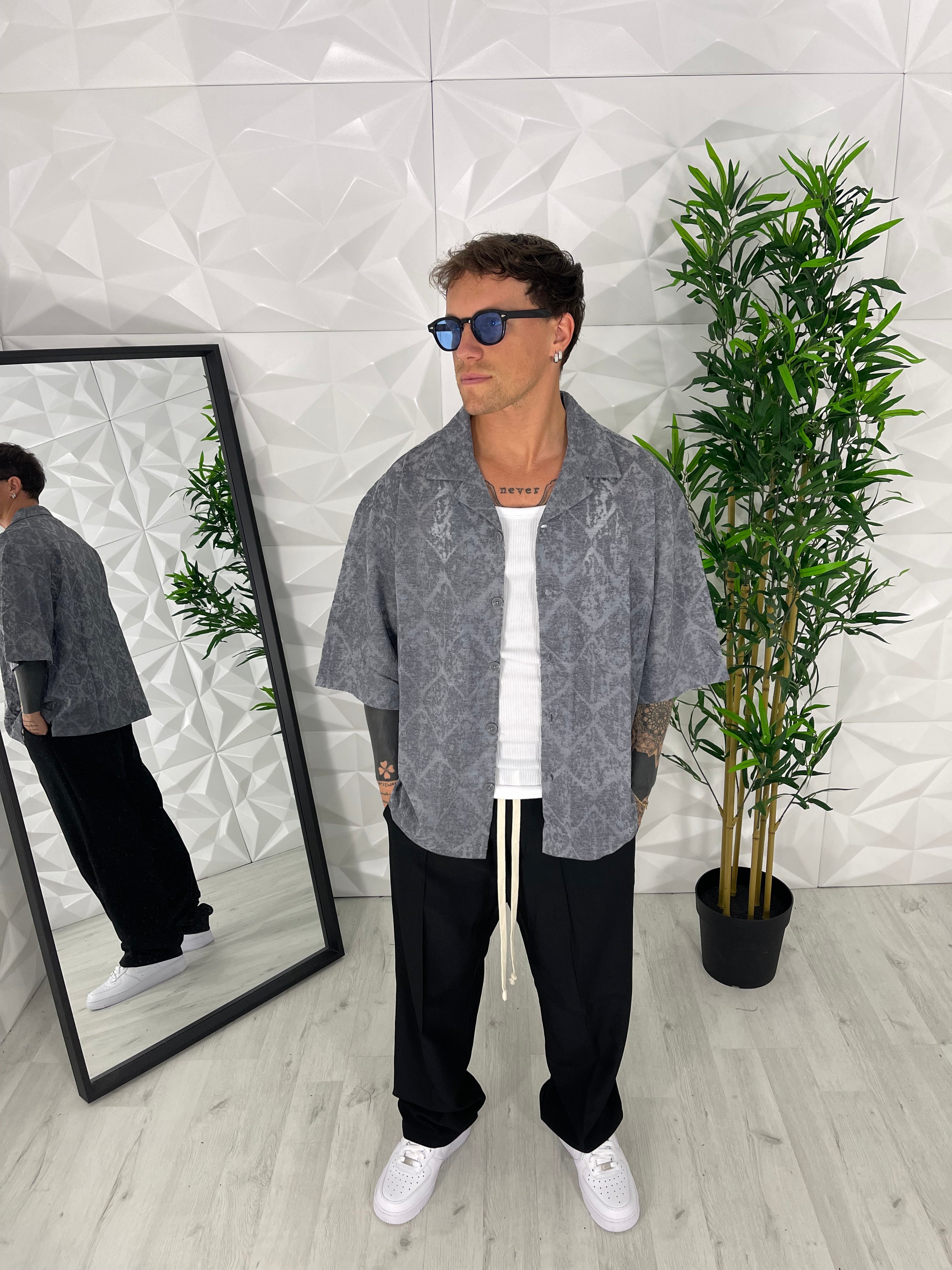 CAMICIA MIAMI GRIGIO PIOMBO