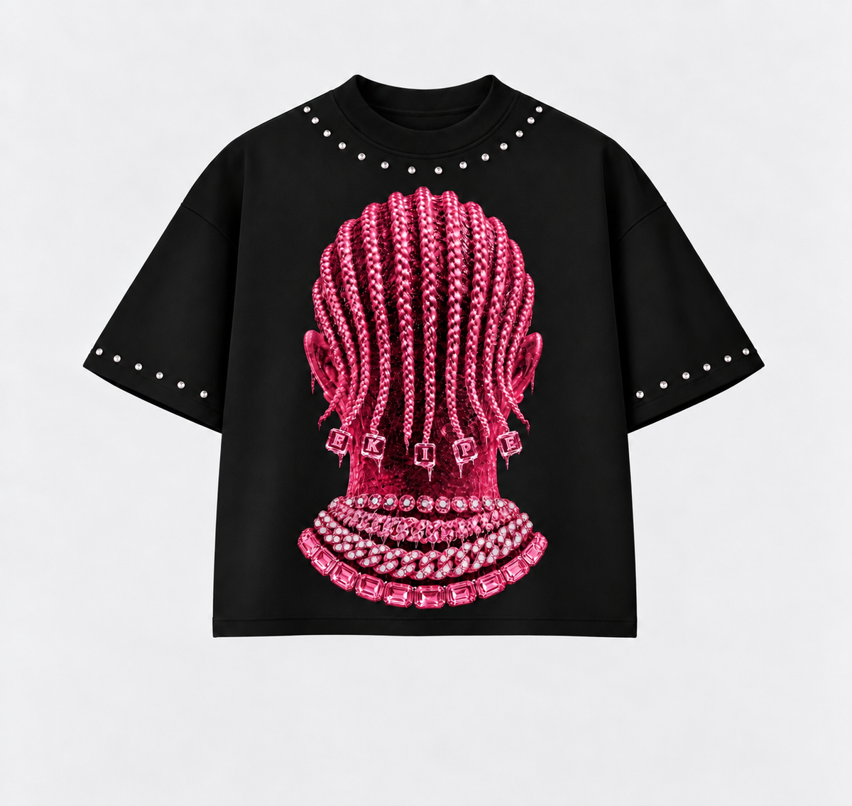 T - SHIRT BRAIDS ROSÉ