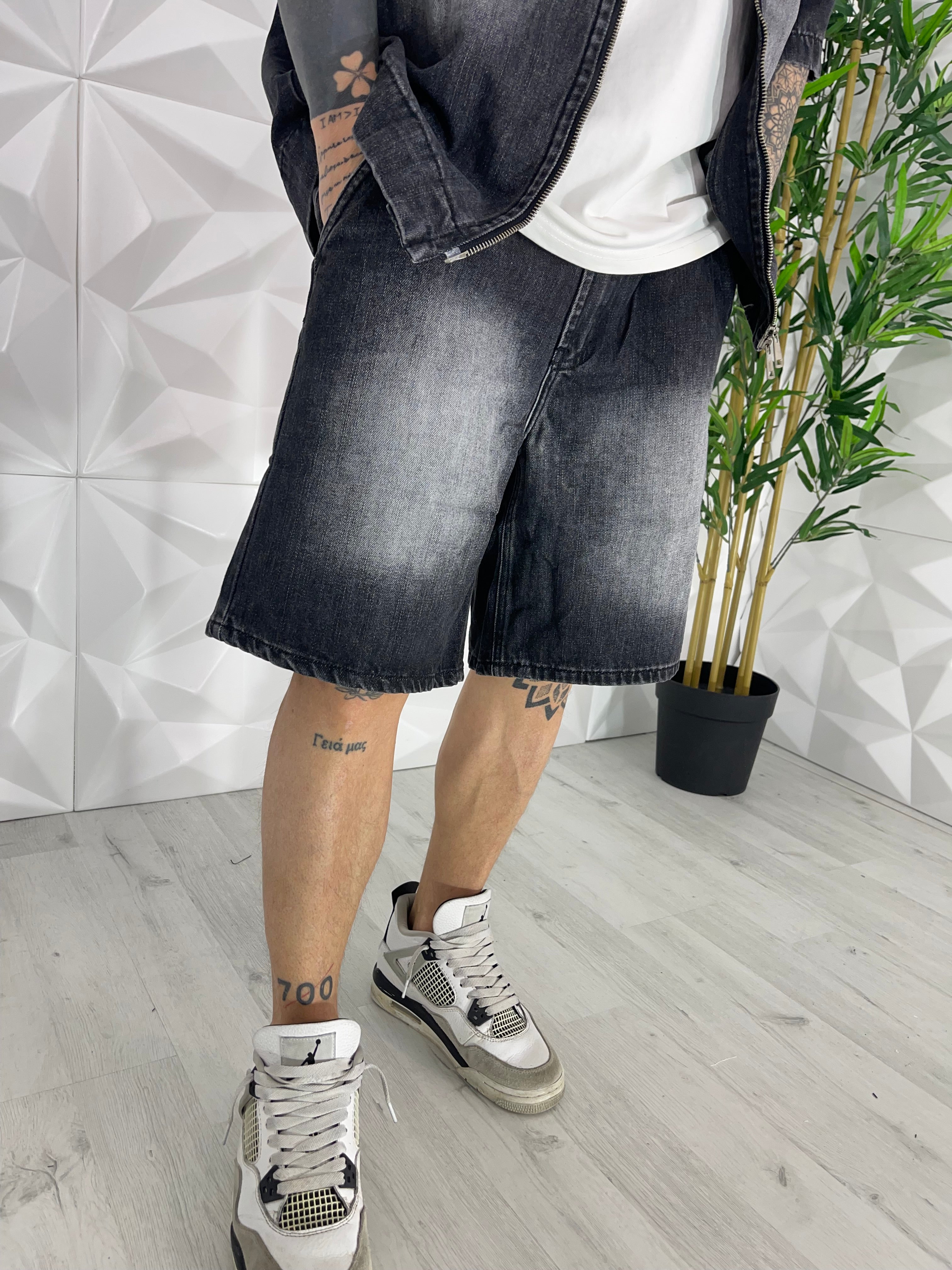 COORDINATO DEMIN IN JEANS GRIGIO