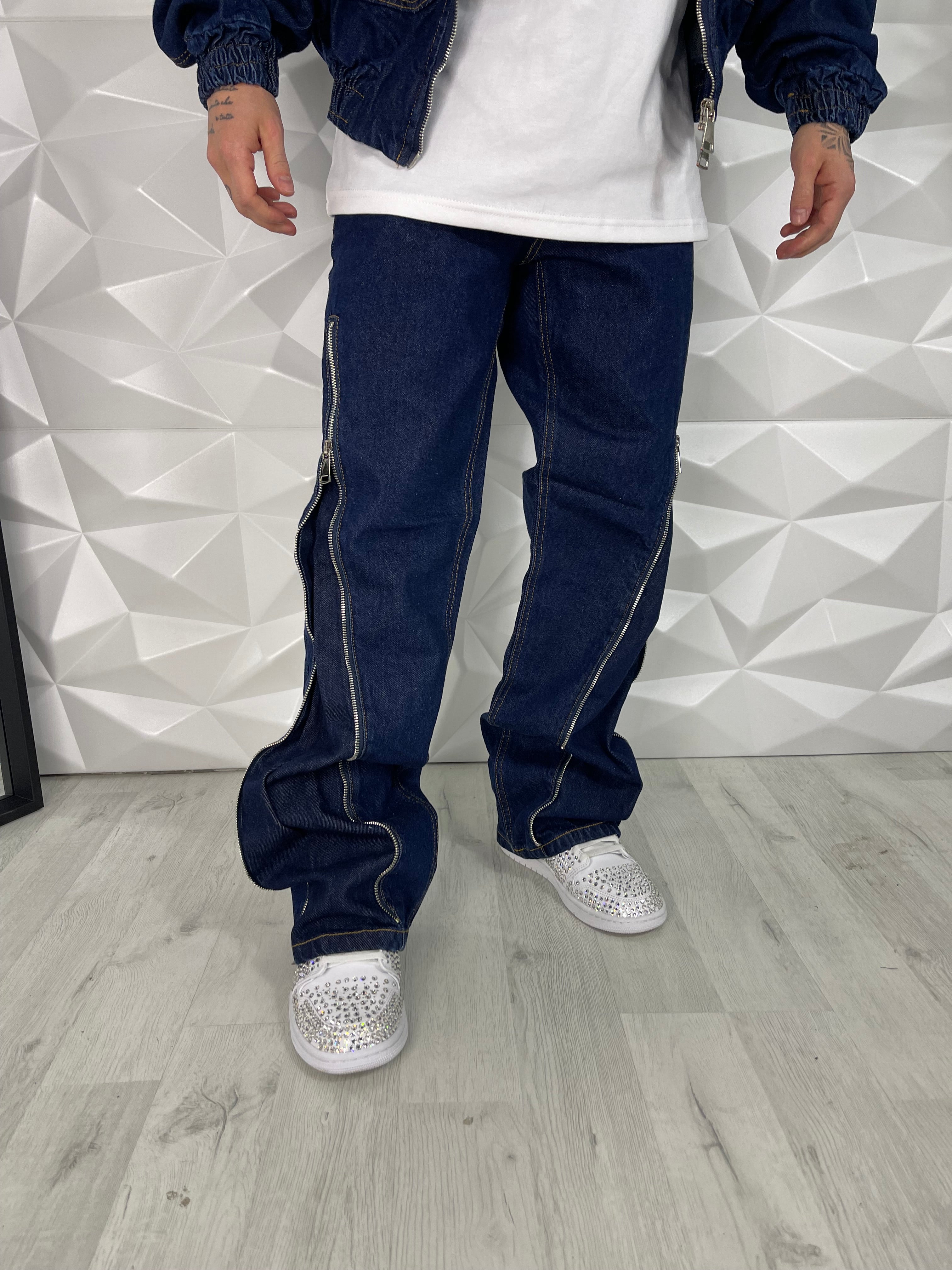 COORDINATO CROPPED NAVY