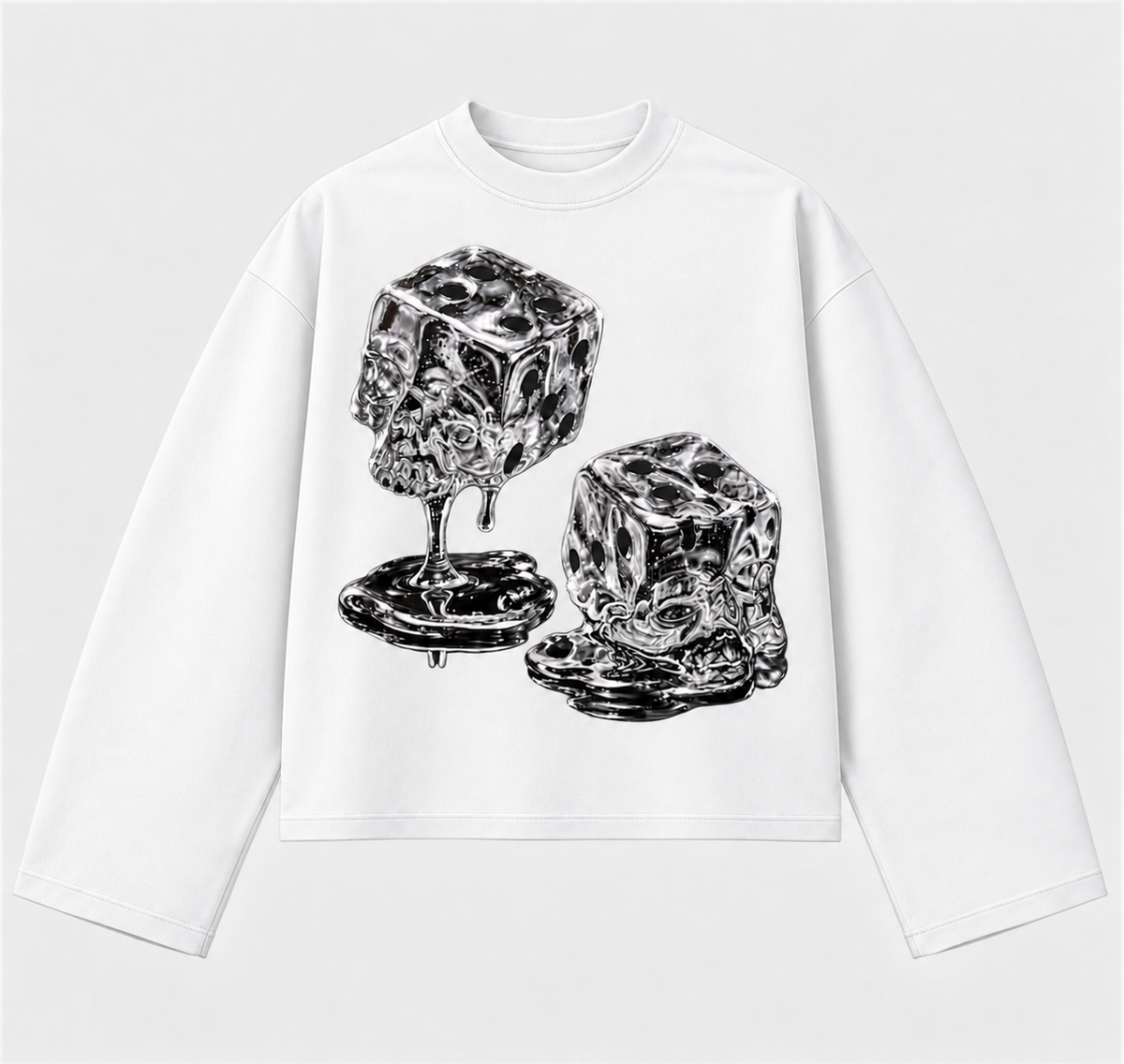 LONG SLEEVE ICE SILVER