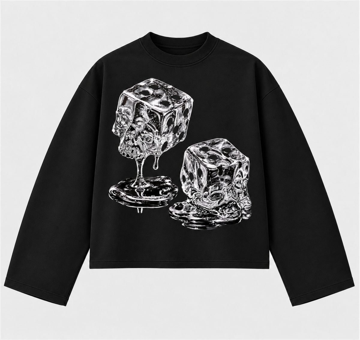 LONG SLEEVE ICE SILVER