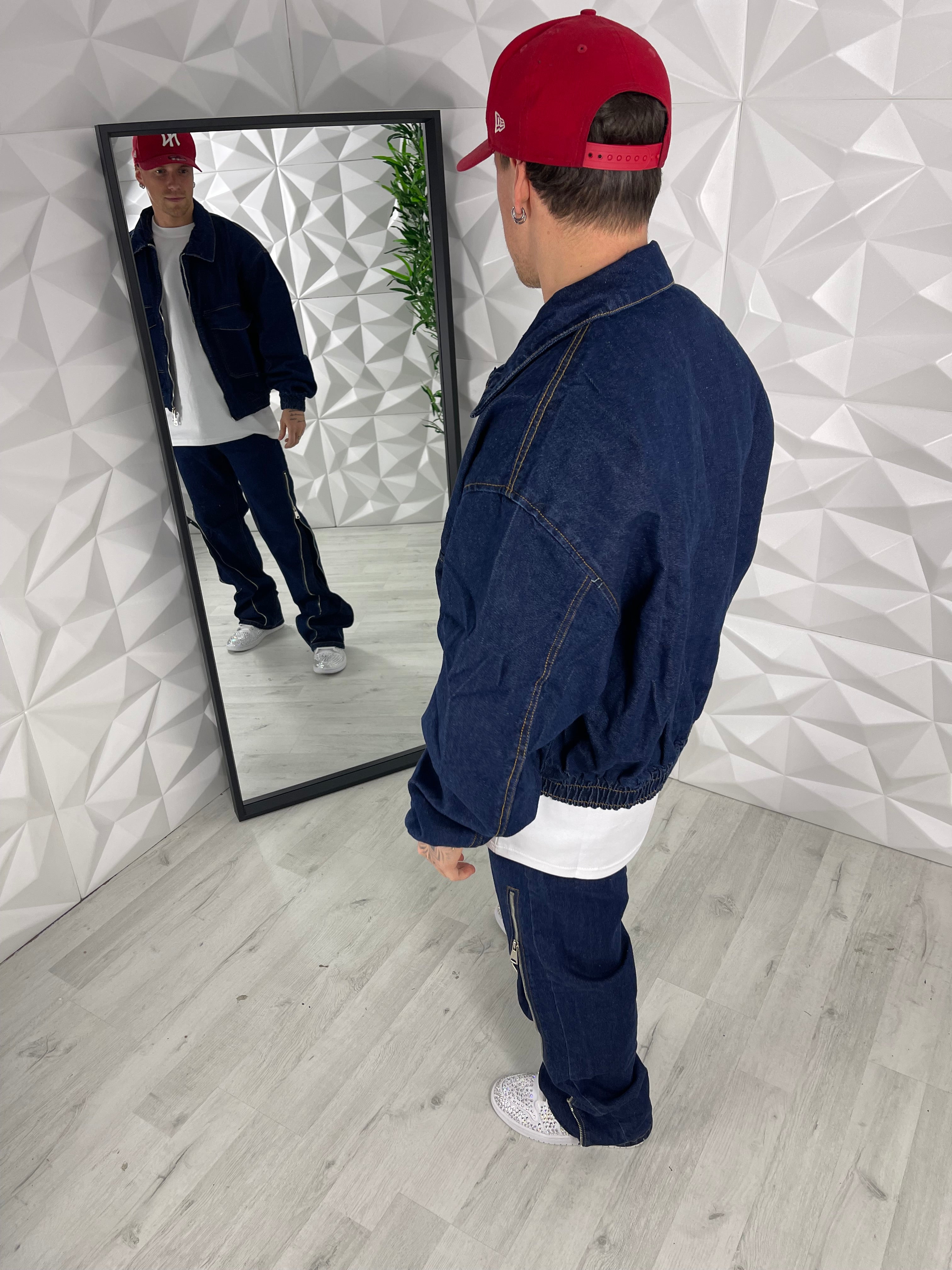 COORDINATO CROPPED NAVY