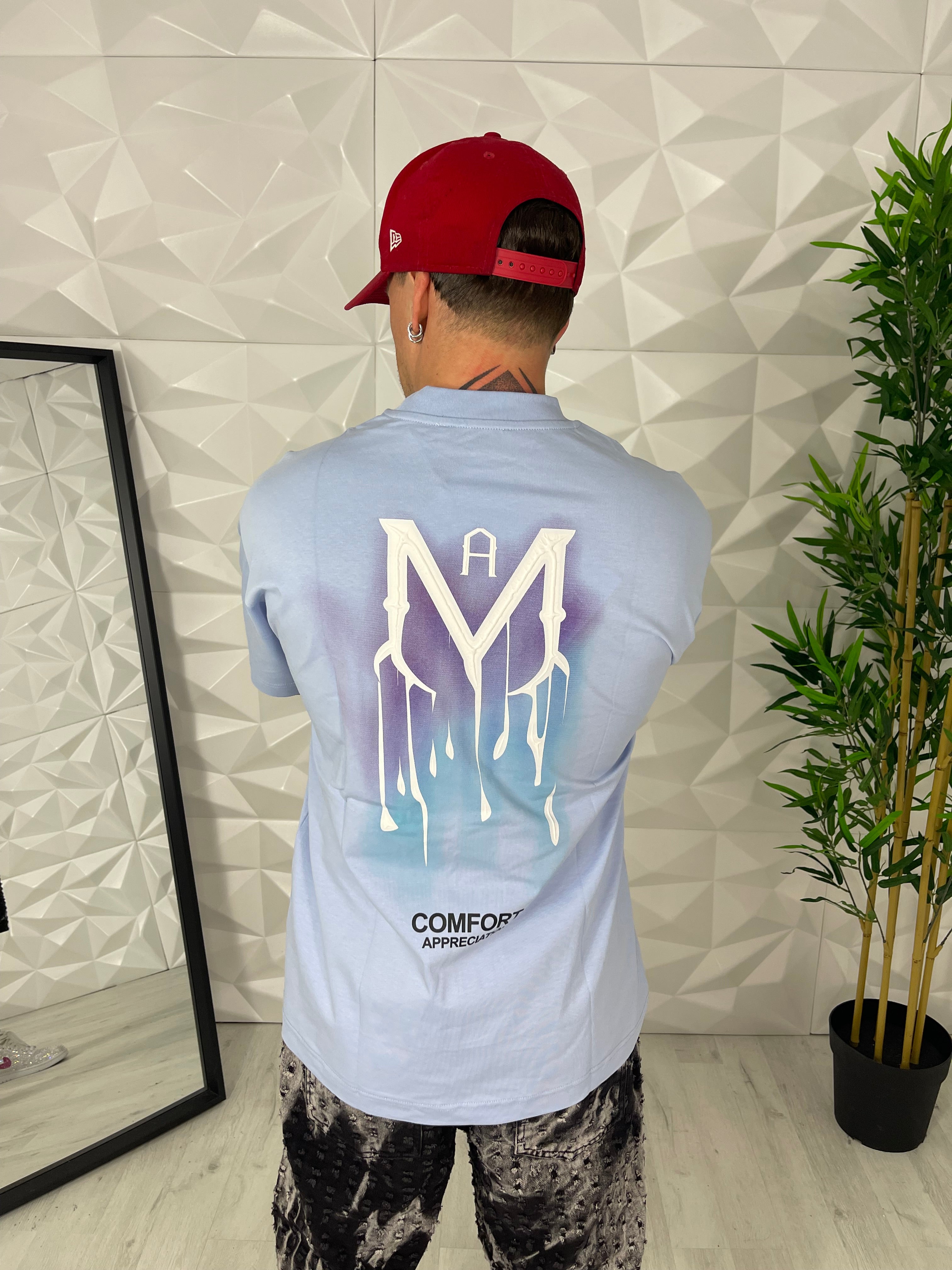 T-SHIRT COMFORT AZZURRA