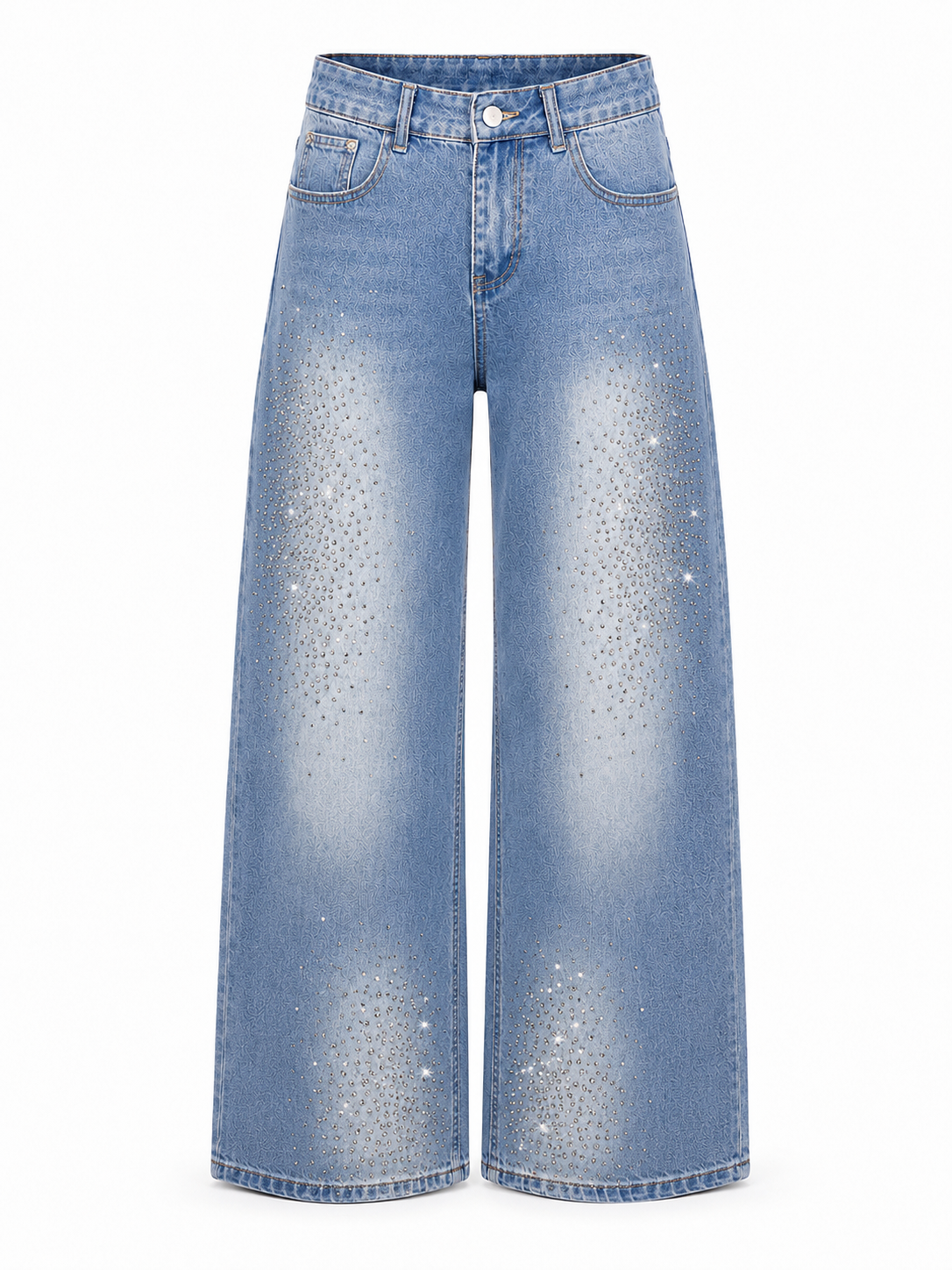 JEANS balloon denim strass