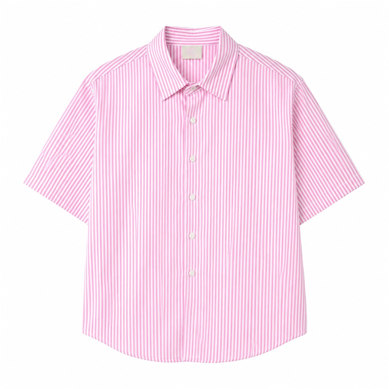 CAMICIA A RIGHE ROSA