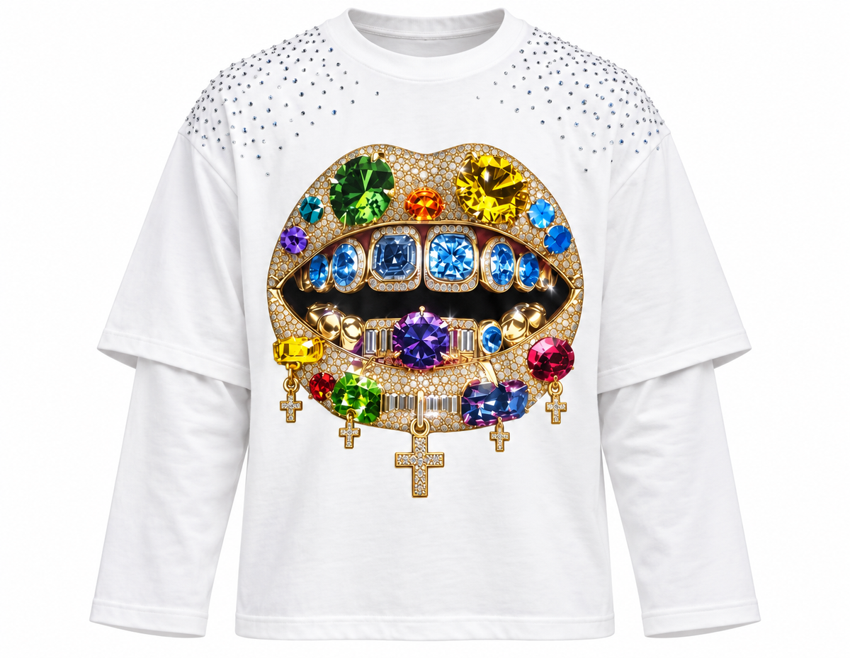 LONG SLEEVE LIPS DIAMOND