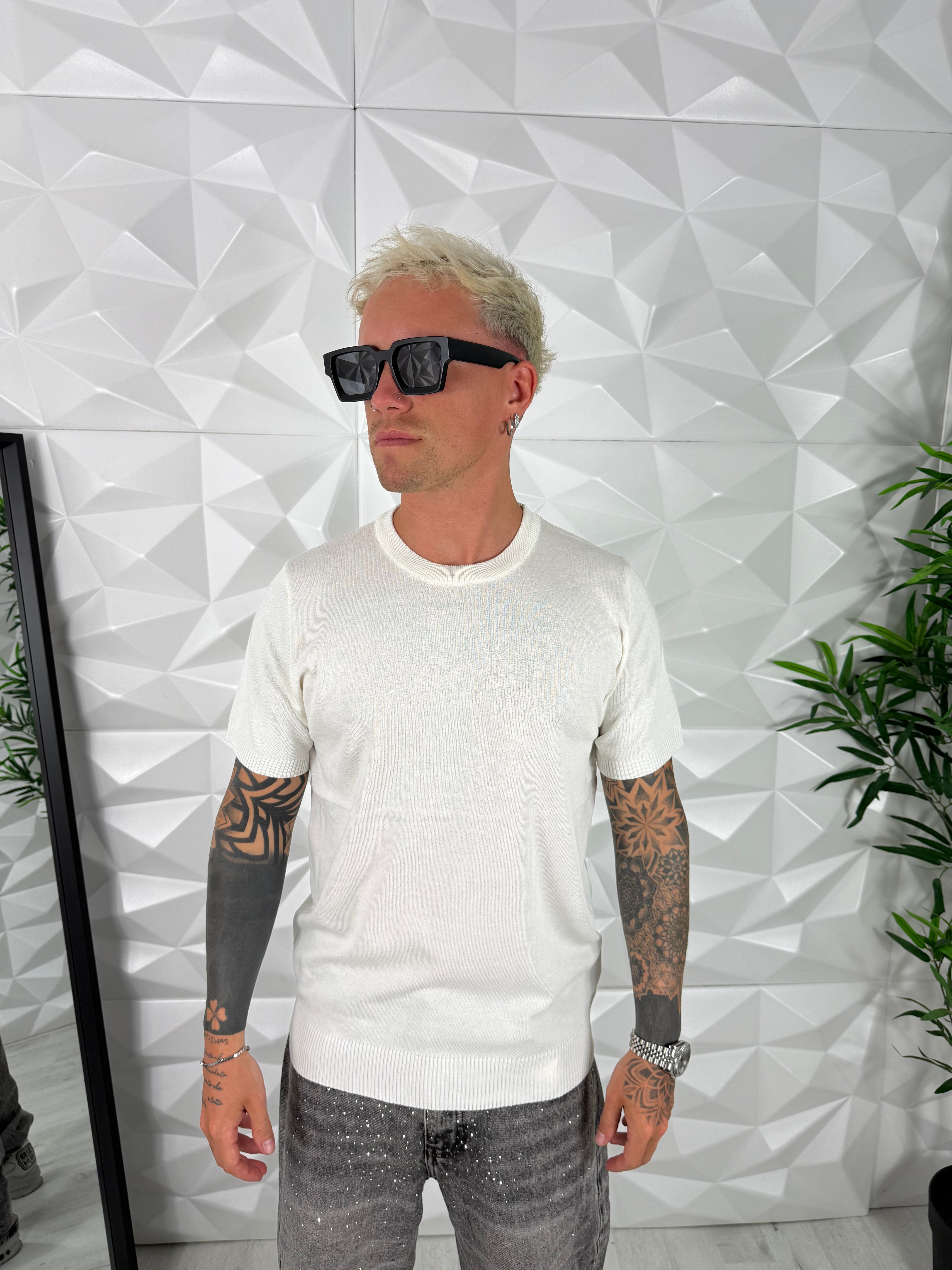 T-SHIRT SCOZIA BIANCA