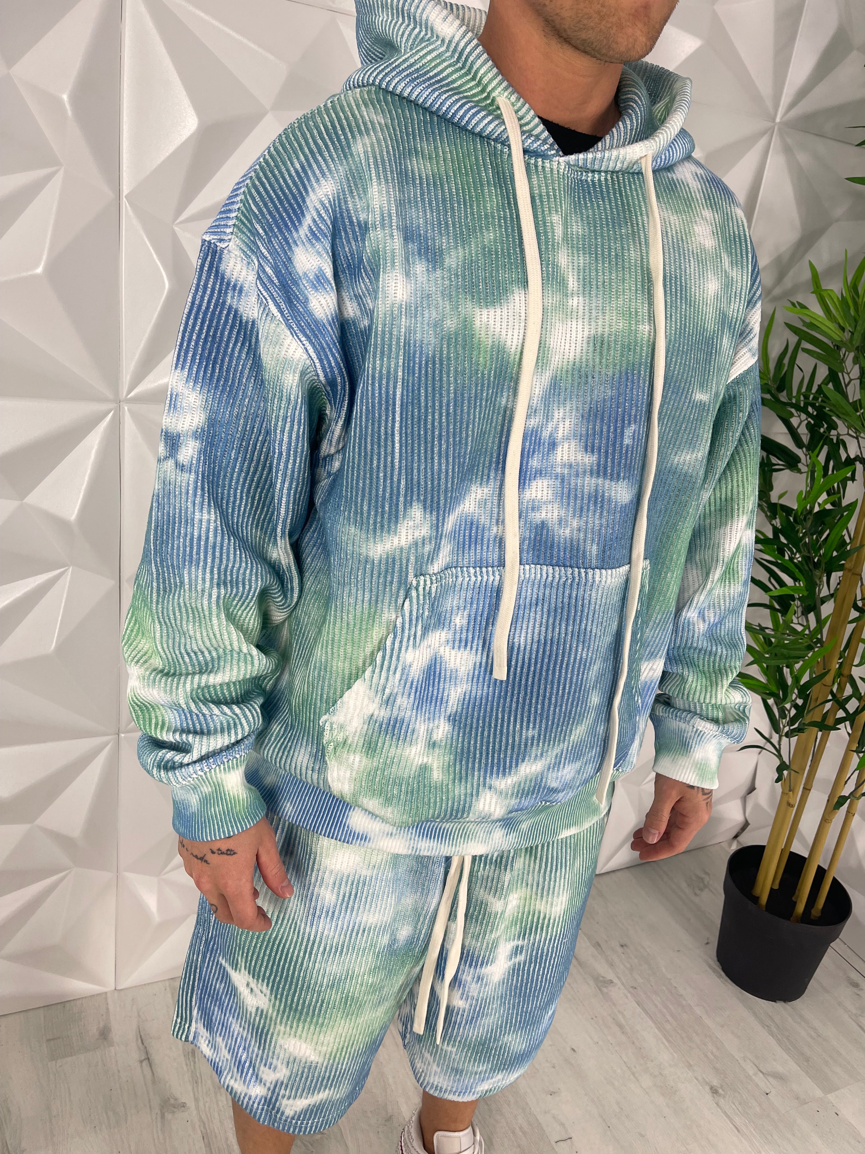 COORDINATO MULTICOLOR BLU