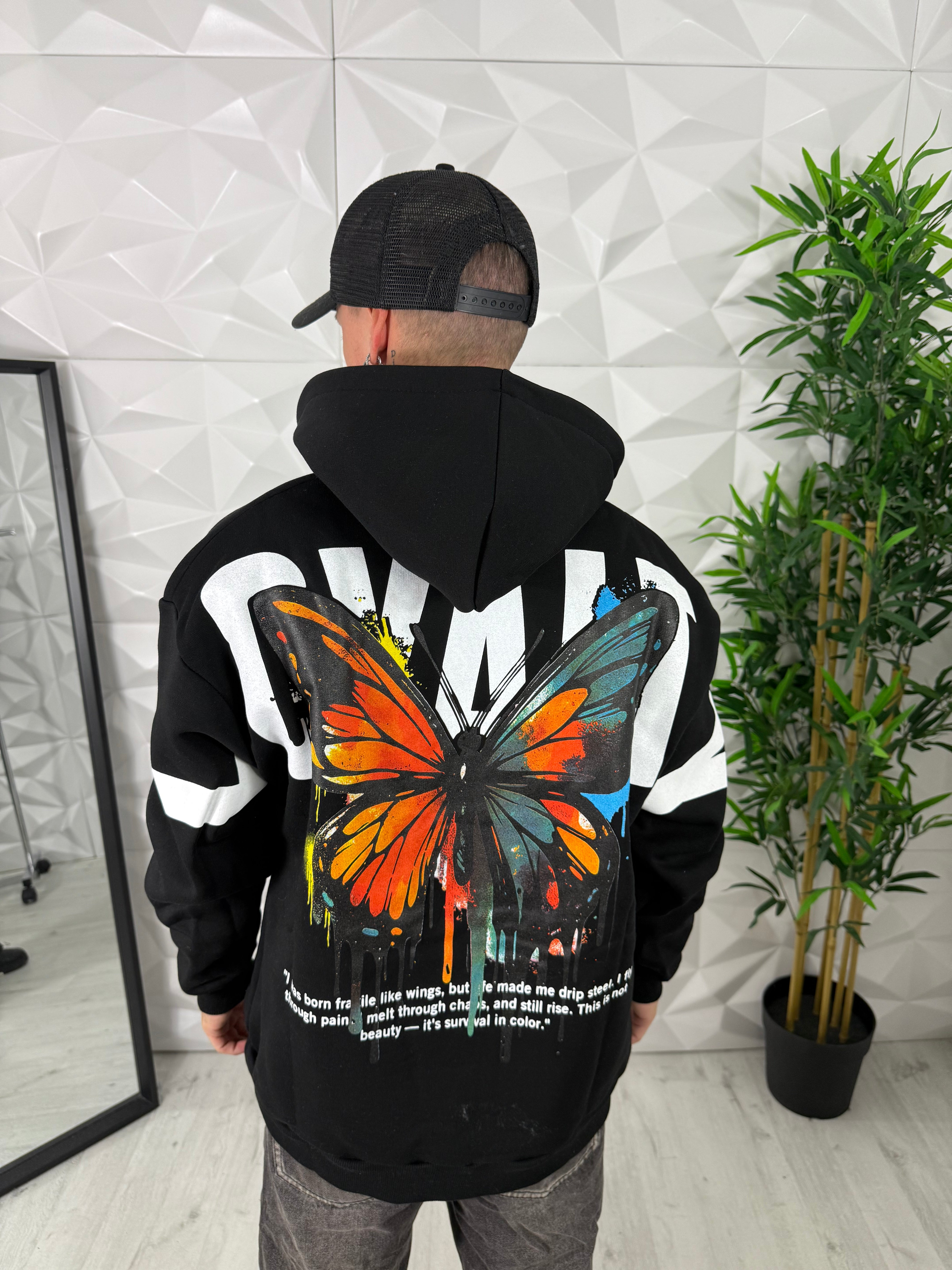 FELPA COLORFUL BUTTERFLY
