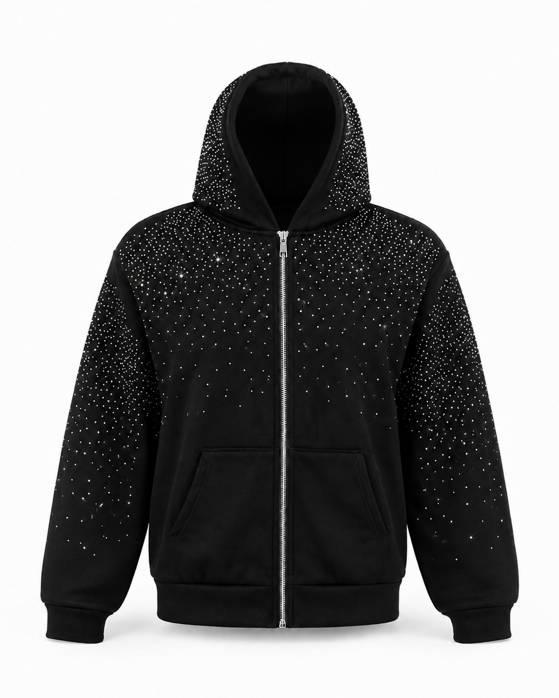 FELPA ZIP DIAMOND